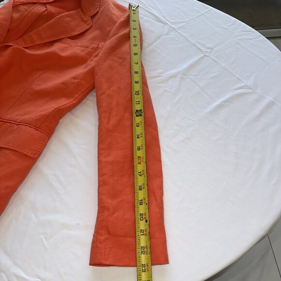 Polo Ralph Lauren Womens Orange Blazer Jacket Size 6 - Picture 12 of 13